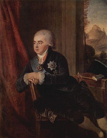 Ludwig Guttenbrunn Portrait of prince Alexey Kurakine Sweden oil painting art